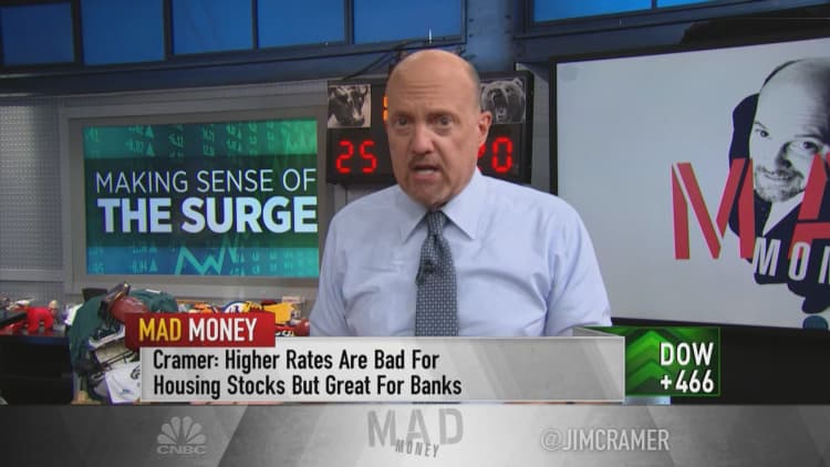 Jim Cramer: Bank stocks 'could turn positive' on a stimulus deal