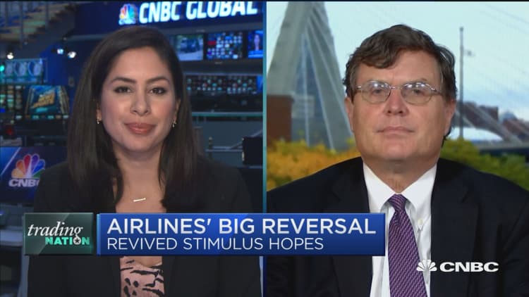 Trading Nation: Airlines' big reversal on revived stimulus hopes