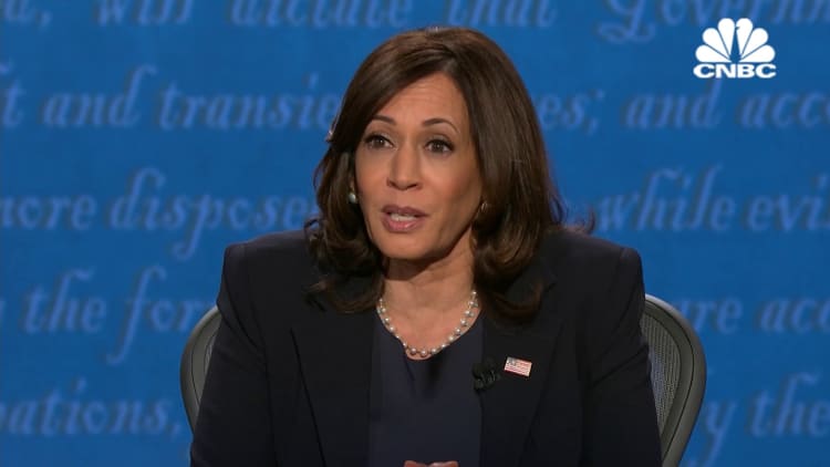 Kamala Harris on coronavirus vaccine: If doctors tell us to take it I'll be the first in line, but if Trump tells us I'm not taking it
