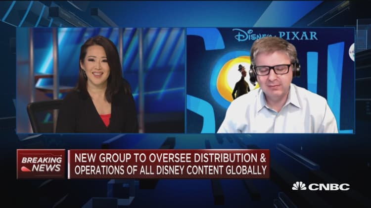 Disney reorganizes media and entertainment businesses