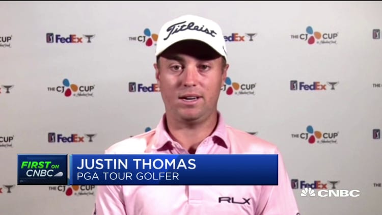 PGA Tour golfer Justin Thomas on playing amid coronavirus