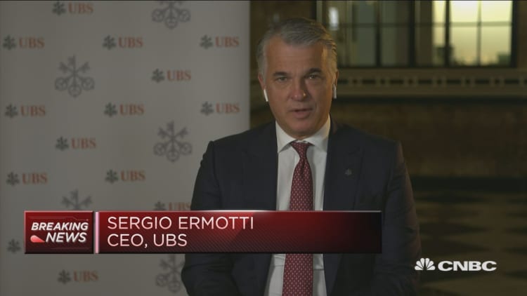 It's hard not to be happy with these earnings, UBS CEO Sergio Ermotti says