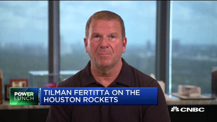 Houston Rocket's owner Tilman Fertitta says he is not planning to 'blow up' the team's roster
