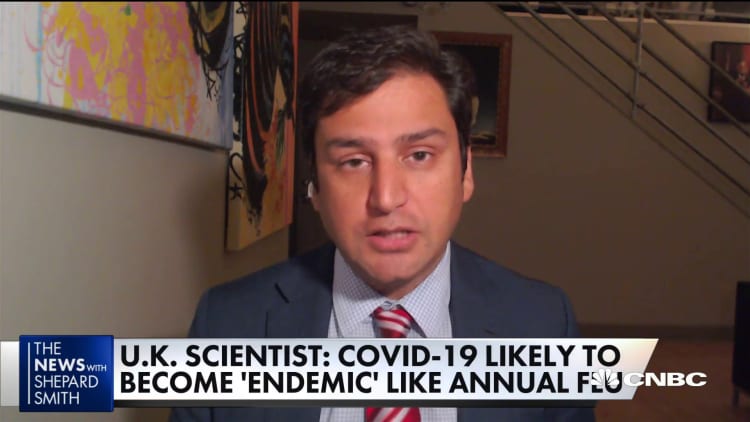 U.K. scientist says Covid-19 will come back every year, similar to the flu