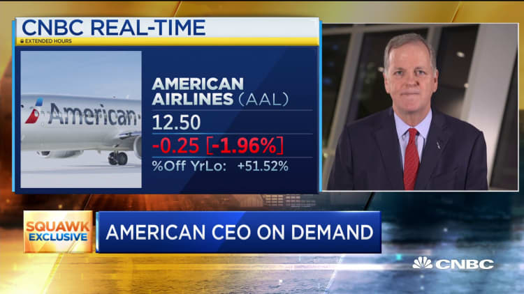 American Airlines CEO: We need business travelers to return in order to bounce back