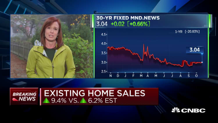 Existing home sales spike larger than expected at 9.4%