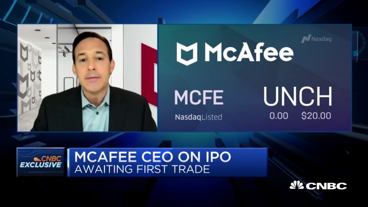 McAfee CEO on why the company is going public again