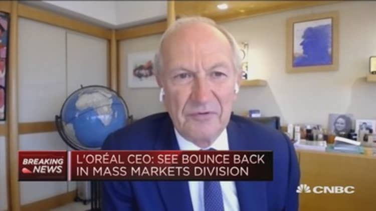 L'Oreal CEO says company 'gaining market share' across four company divisions in China