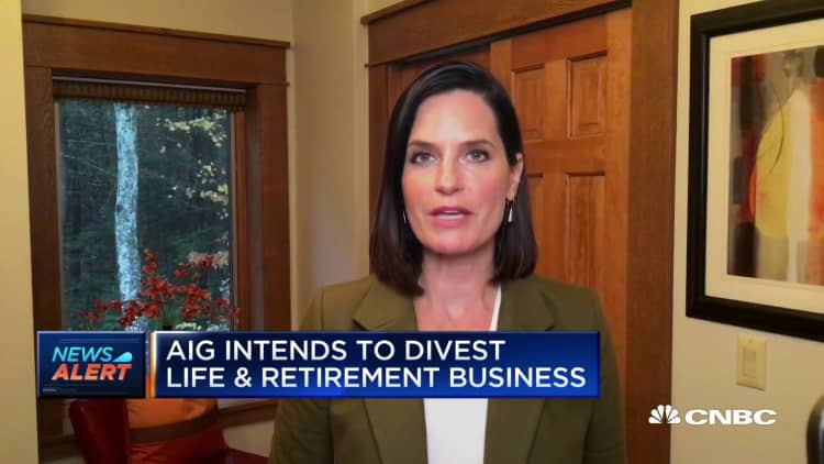 AIG intends to divest its life and retirement business