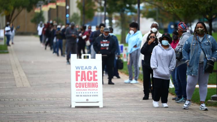 'It's Americans doing their civic duty' — Early voters break records across the U.S.