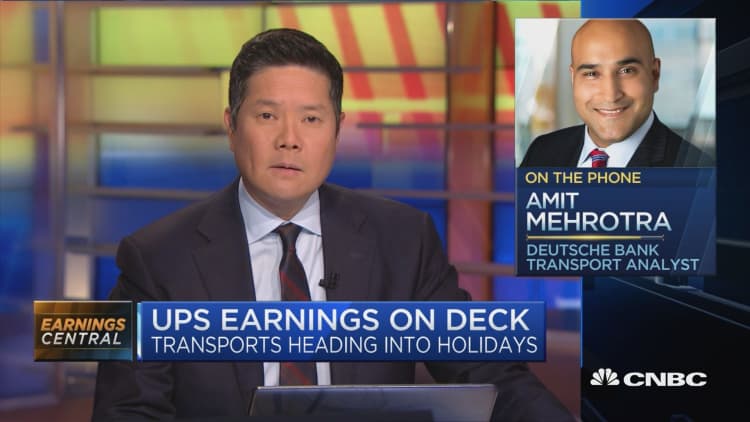 Deutsche Bank's Amit Mehrotra on the transports sector ahead of UPS earnings
