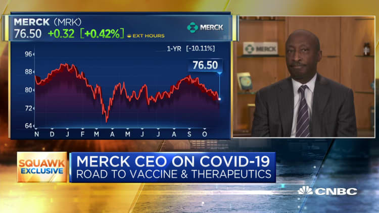 Merck CEO: We should plan to continue social distancing 'well into 2021'