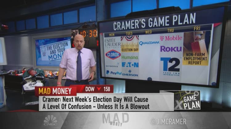 Cramer's Election Week game plan for Apple, Amazon and Facebook