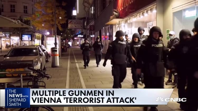 Multiple gunmen in Vienna 'terrorist attack'