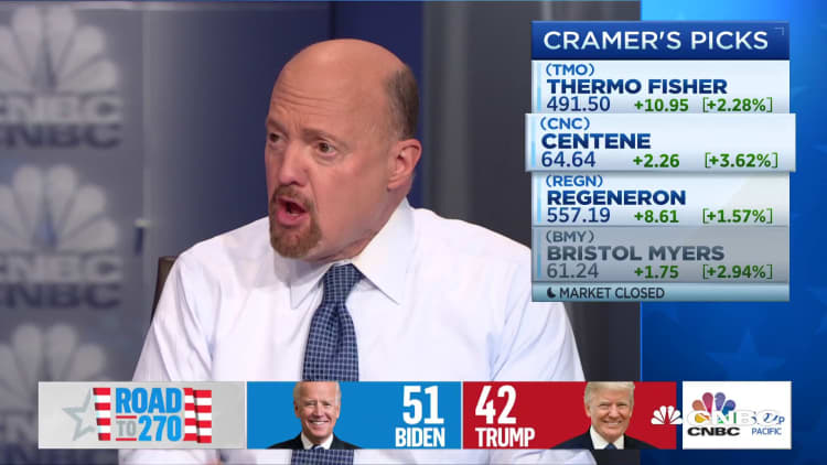 Jim Cramer lays out how to play health-care stocks after the 2020 election