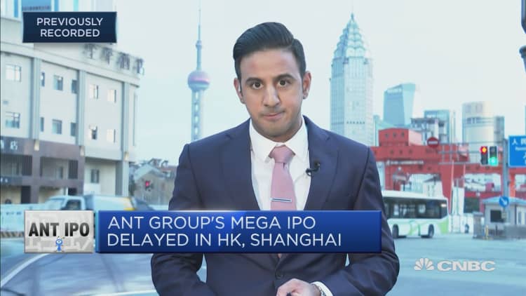 Ant Group's IPO listing delayed in Hong Kong, Shanghai