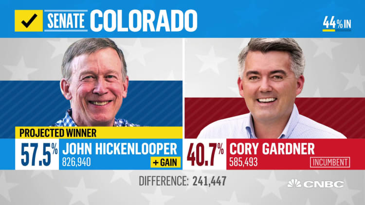 John Hickenlooper declared projected winner in Colorado, picking up Senate seat for Dems: NBC News