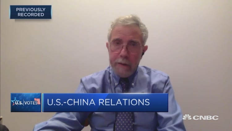 China has emerged 'far stronger' than the U.S. from the pandemic, says Paul Krugman