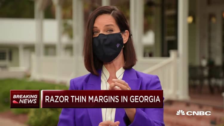 Georgia presidential election count coming down to razor-thin margins