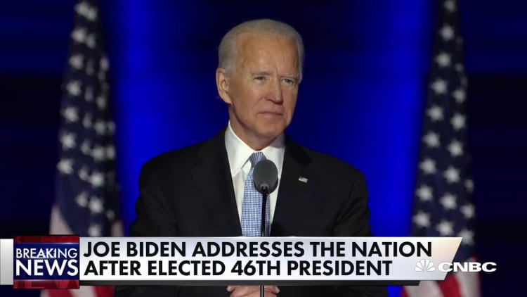 Watch Joe Biden's first speech to the nation as president-elect of the United States