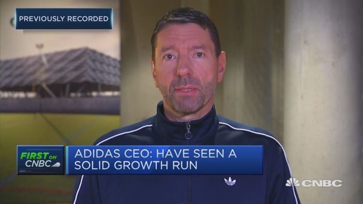 Adidas CEO says that as soon as sports fans return, sales will go up