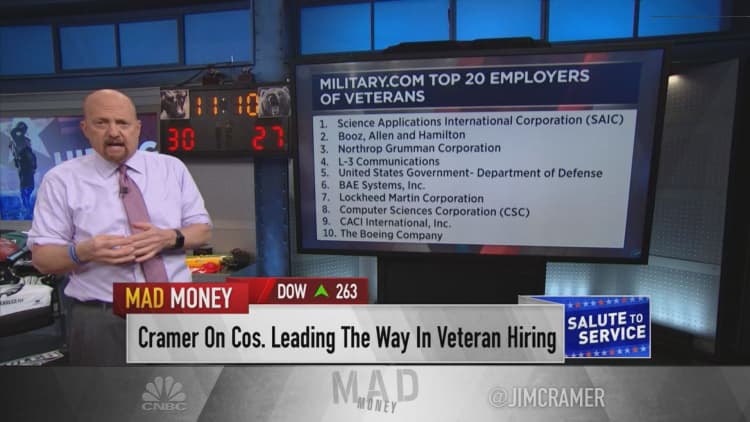 Cramer salutes corporations going above and beyond to hire American veterans