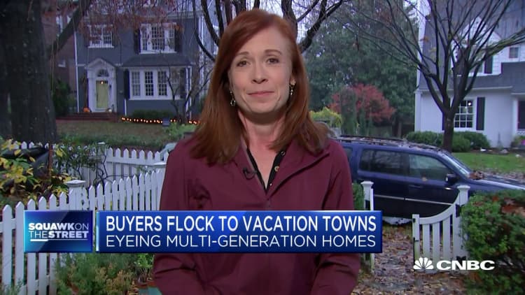 Home buyers are flocking to vacation towns