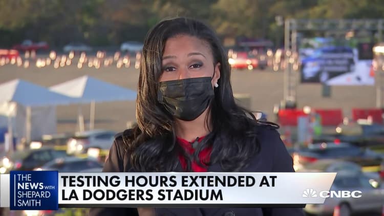 Dodger Stadium becomes Covid testing site