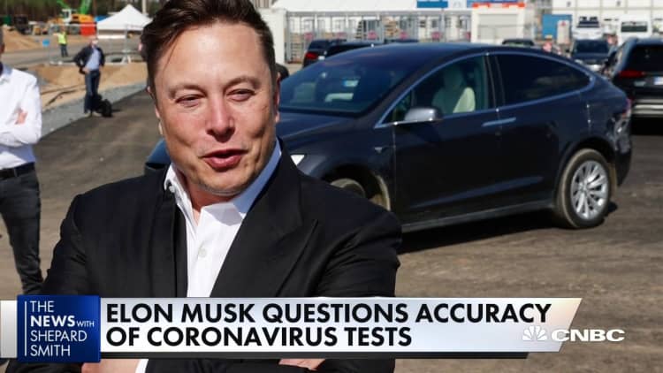 Elon Musk raises questions about accuracy of Covid tests