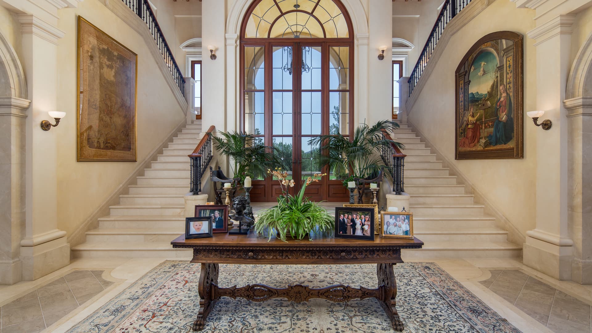 Interior view of Villa Firenze in Beverly Hills, California