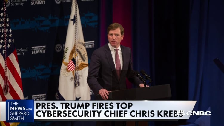President Trump fires cybersecurity chief Chris Krebs