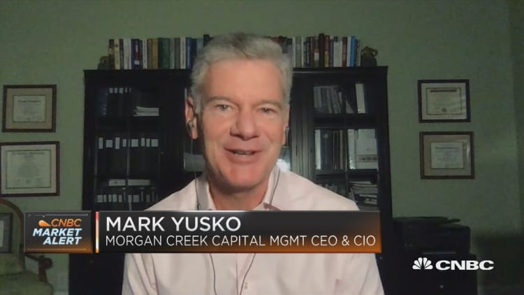 Morgan Creek's Mark Yusko on Bitcoin hitting highs not seen since 2017