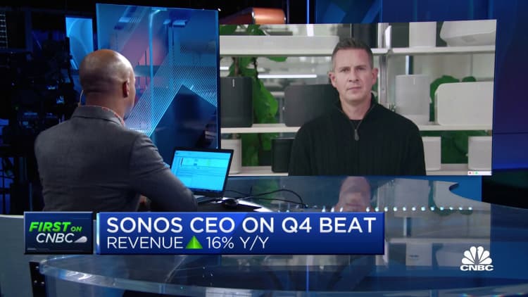 Sonos CEO on earnings beat: Customers are excited to add more Sonos to their homes