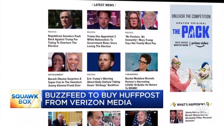 Buzzfeed to buy HuffPost from Verizon Media