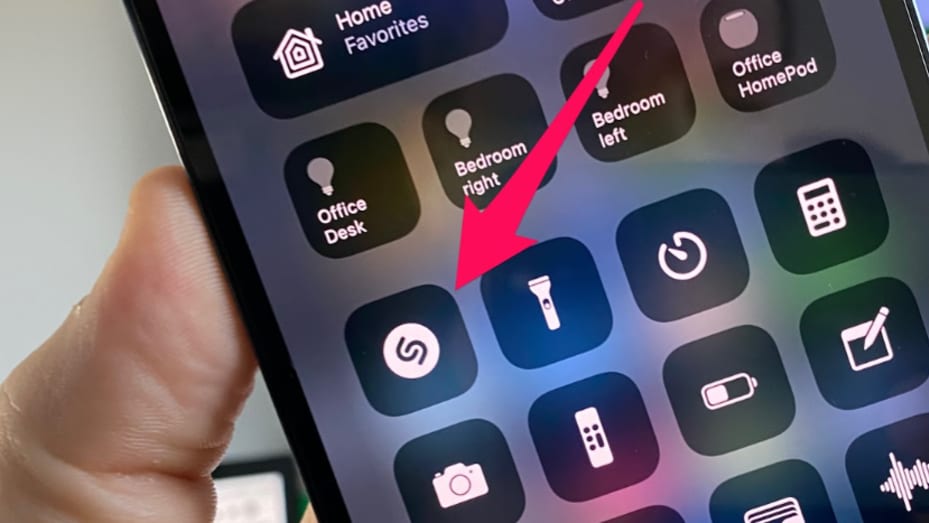 Tap this button to identify songs from your iPhone.