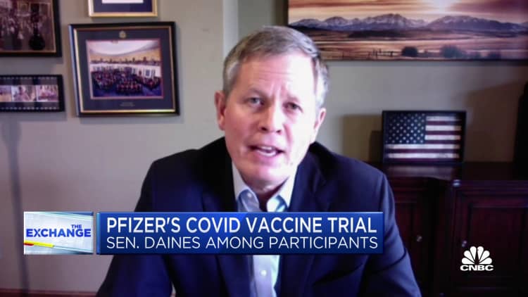 Sen. Daines on his Covid vaccine trial experience: Feels like a flu shot