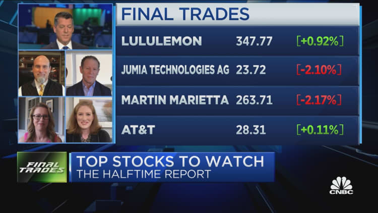 Final Trades: Lululemon, AT&T, Martin Marietta & more