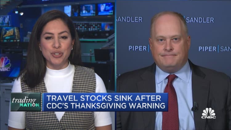 Trading Nation: Travel stocks are sinking after CDC's Thanksgiving warning