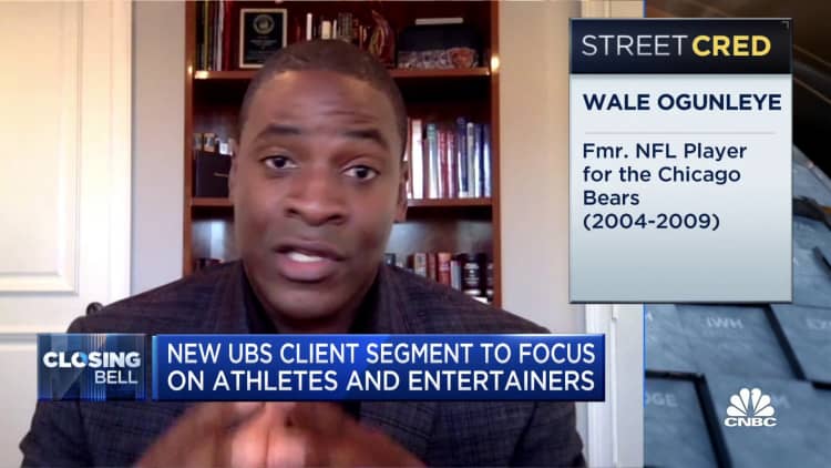 Fmr. NFL player Wale Ogunleye on new UBS client segment that focuses on athletes and entertainers