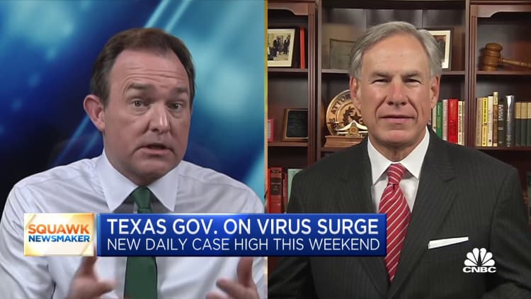 Texas Gov. Greg Abbott on coronavirus surge and what the state economy needs