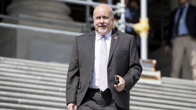 Rep. Mark Pocan, D-Wisc., walks down the House steps of the Capitol on Friday, Sept. 20, 2019.