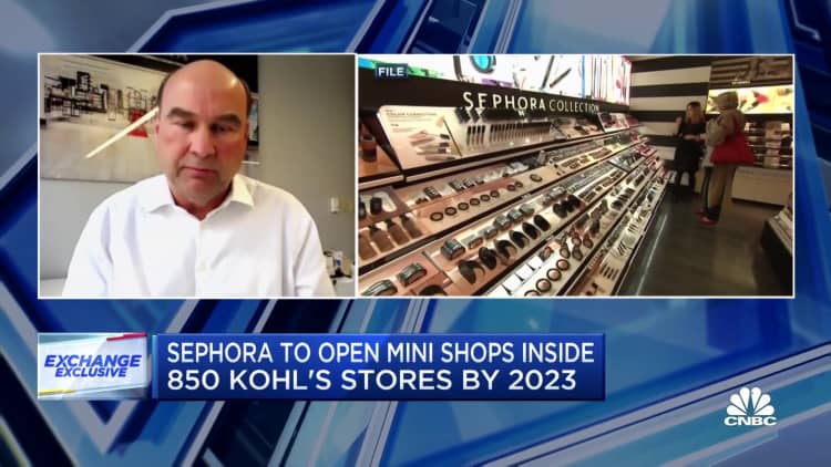 Sephora partners with Kohl's to open mini shops in 850 stores