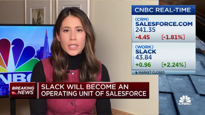 Salesforce deal to buy Slack expected to be announced tomorrow