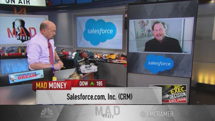 Salesforce CEO Marc Benioff talks Q3 earnings beat, $27 billion Slack deal