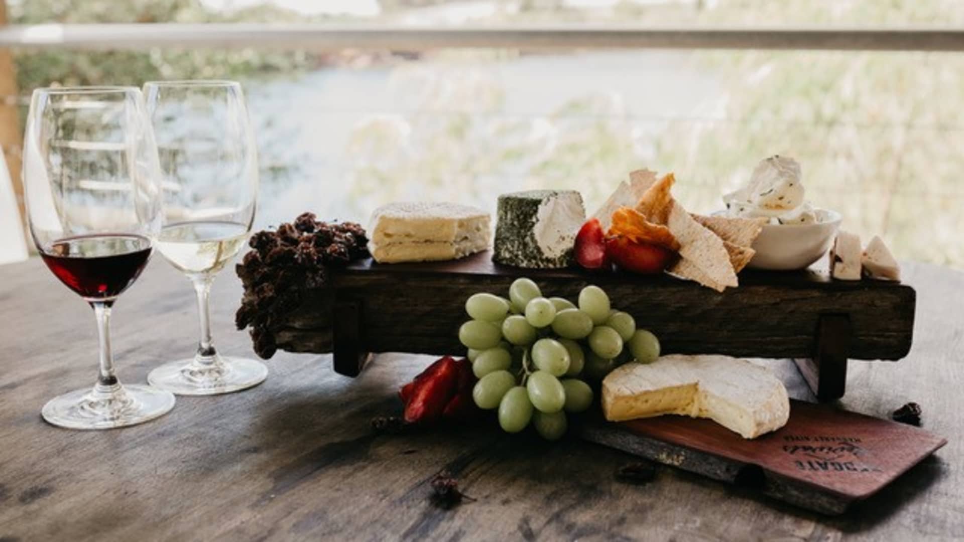 A cheeseboard from Yallingup Cheese Company
