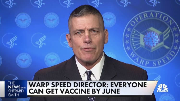 Warp Speed official says everyone who wants a vaccine would be able to get one by June