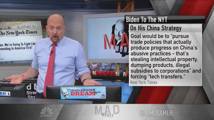Cramer on Biden's challenge to get allies on board in China trade fight