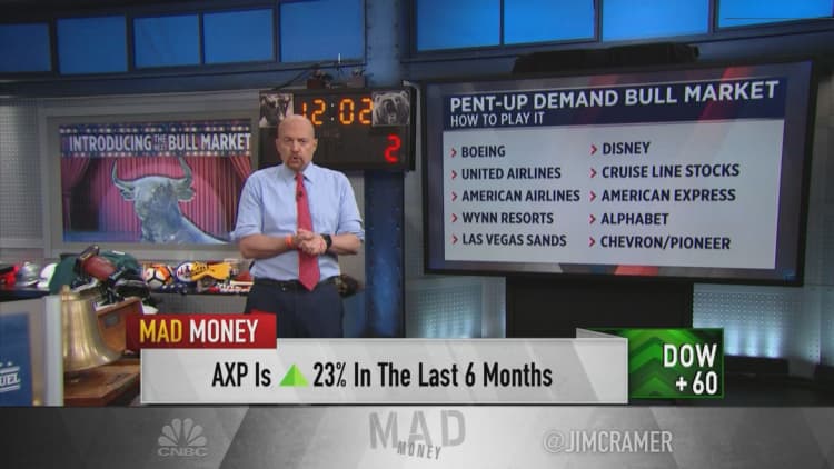 Jim Cramer reveals stock plays for the reopening trade