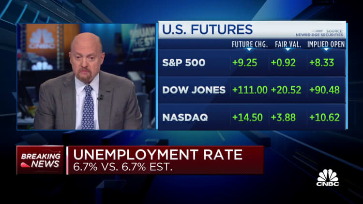 Cramer weighs in on the disappointing November jobs report