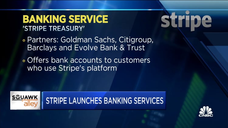 Payments company Stripe launches banking service